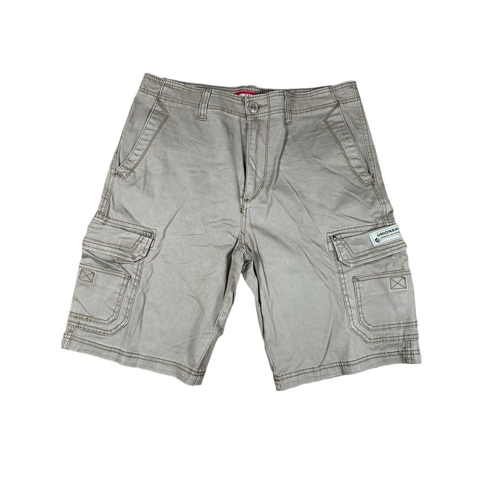 Vintage UNION BAY Cargo Shorts Men's 34 Khaki Faded Grunge Skate Y2K 90s‎